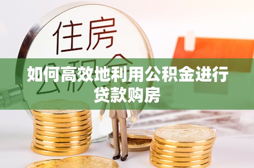 曲水如何高效地利用公积金进行贷款购房